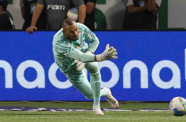  WEVERTON - Quase nenhum trabalho no primeiro tempo. Uma defesa um tiquinho mais complicada na etapa final. E só. NOTA 6,0 -  Foto: Cesar Greco/Palmeiras  