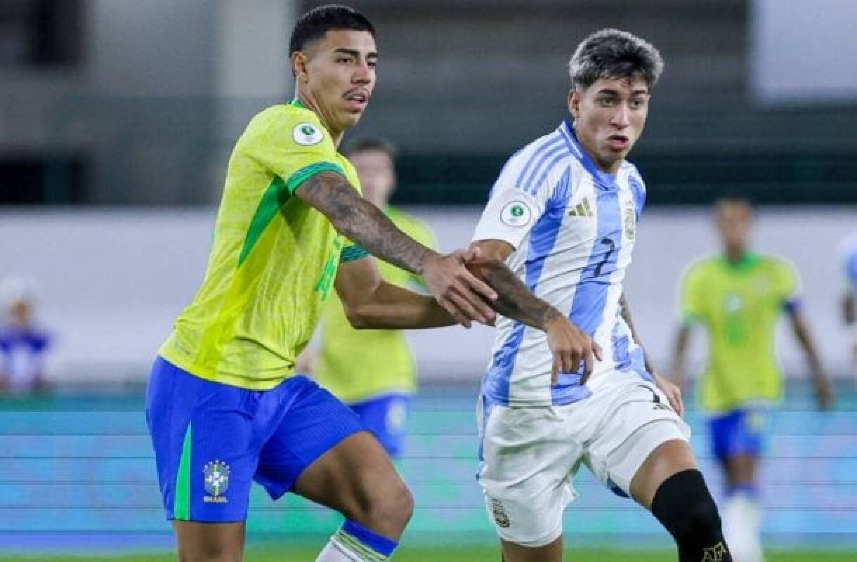 Brasil empata com Argentina, e título do Sul-Americano Sub-20 fica para a última rodada
