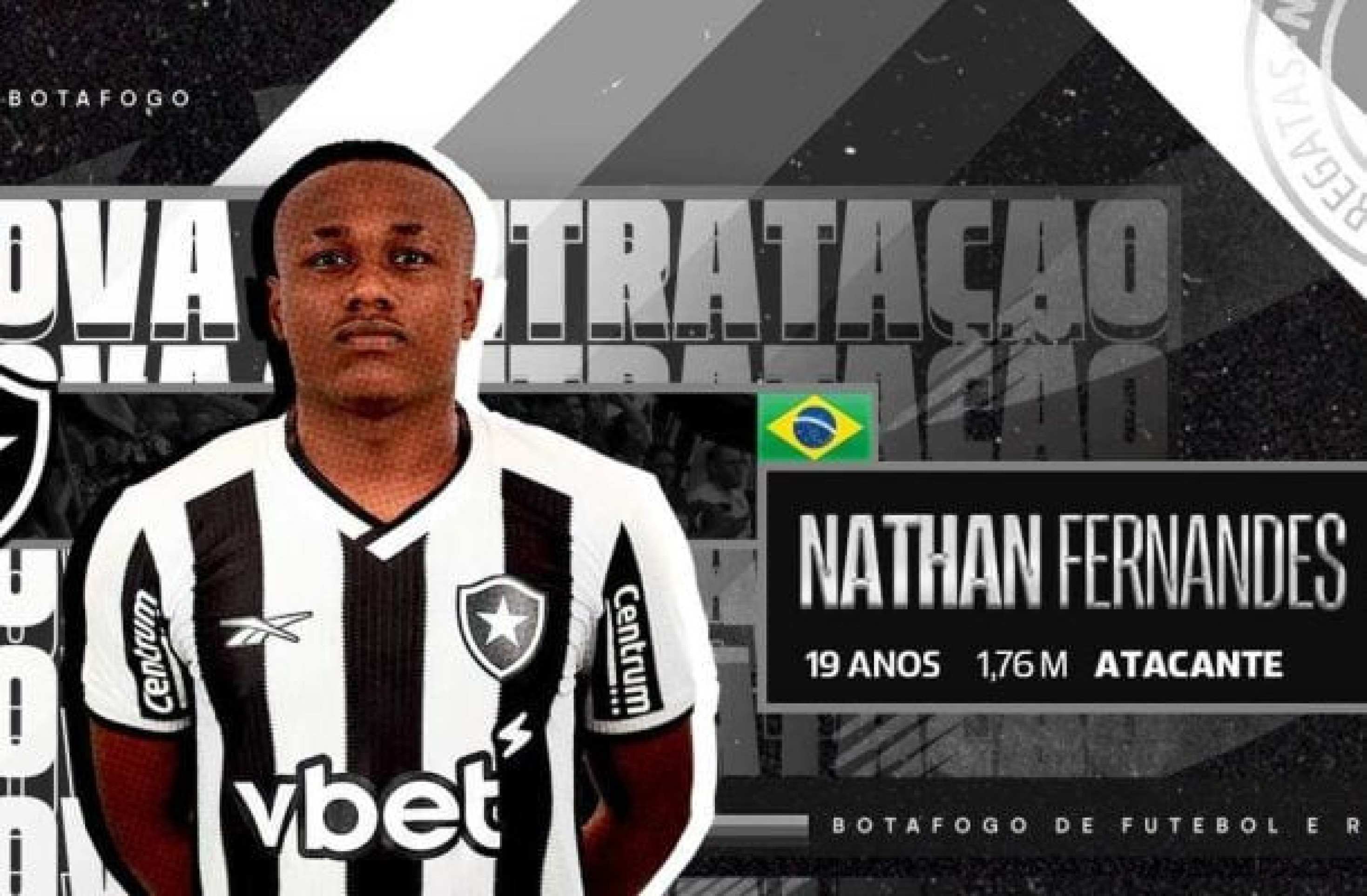 Botafogo anuncia a contratação de Nathan Fernandes