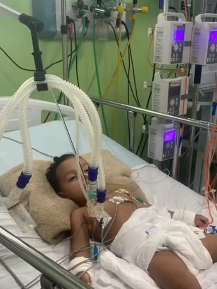 Pedro passou 40 minutos em parada cardíaca até que um médico conseguiu reanimá-lo. O menino ficou três meses na UTI, período que Vitória contou terem sido os piores de sua vida. No hospital, a família recebeu o diagnóstico de paralisia cerebral. 
