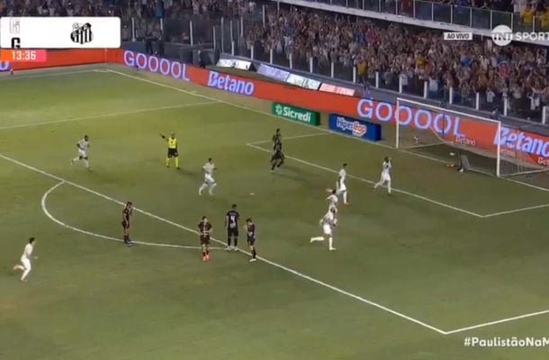 ÁGUA SANTA – O time teve dificuldade em encontrar espaços diante de Soteldo e Guilherme. Netinho, pelo golaço que marcou, se tornou o destaque do time. NOTA: 6,0. Foto: Reprodução de TV