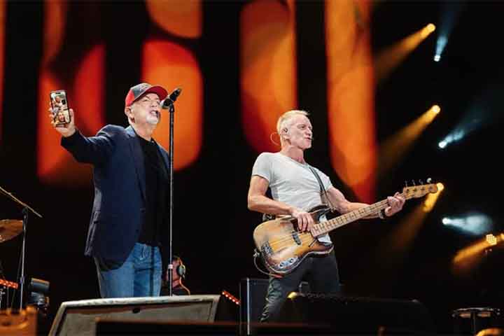 Nas performances no Rio e em São Paulo, Sting, 73, cantou músicas de sucesso do The Police e também de sua carreira solo.
- Instagram @theofficialsting