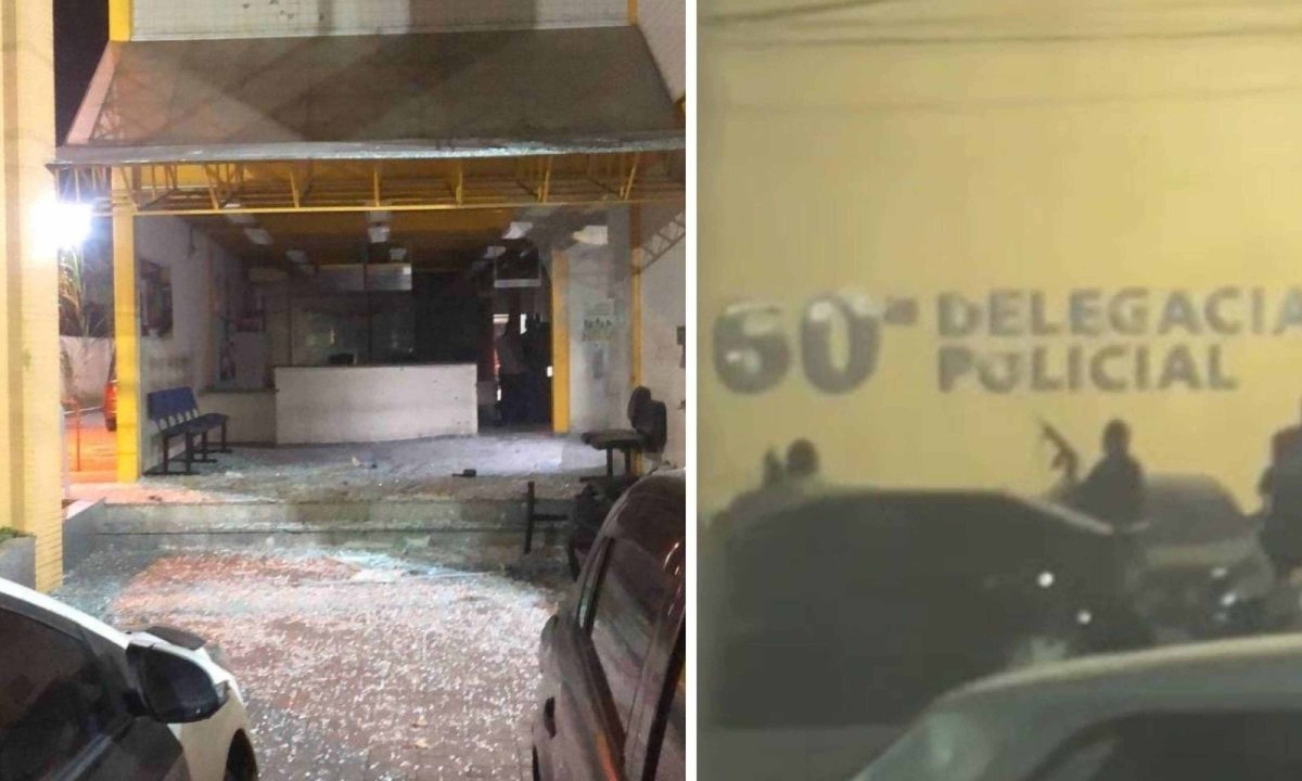 Traficantes de drogas cercaram e invadiram delegacia em Duque de Caxias (RJ) -  (crédito: reproduÃ§Ã£o/redes sociais)