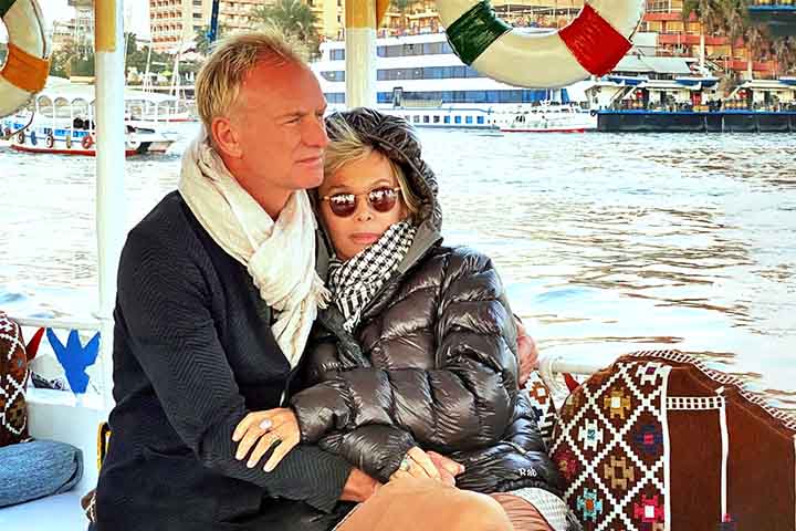 AlÃ©m da faceta artÃ­stica, Sting tambÃ©m Ã© muito conhecido por seu engajamento em causas ambientais ao lado da esposa.-Instagram @trudiestyle