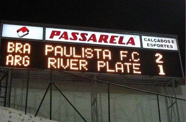  Paulista (2006) - Campeão da Copa do Brasil em 2005 (ganhou do Fluminense na final!) teve na edição de 2006 da Libertadores a sua primeira e única participação. Não passou da fase de grupos. Foto:  Reprodução de vídeo/Facebook