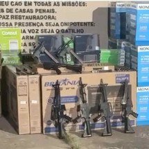 Fábrica de armas clandestina é fechada em Santa Luzia - PMMG/Divulgação