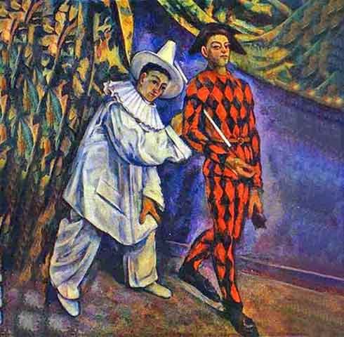 A origem dos três remete à Commedia dell’Arte, também conhecida como Commedia Alla Maschera (Comédia com máscaras), estilo teatral surgido na Itália durante o século 16 e que foi popular até o século 18.
