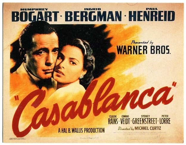 No entanto, o papel mais famoso de Ingrid Bergman foi o de Ilsa Lund no clássico “Casablanca” (1942), em que fez par romântico com Humphrey Bogart. 
