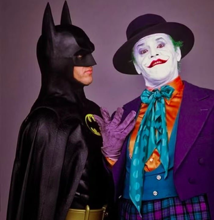 Jack Nicholson foi o primeiro a levar o Coringa às telonas em 1989, no filme 