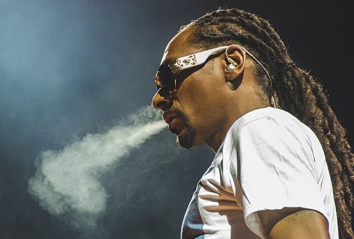 Snoop Dogg é amplamente reconhecido por sua defesa da legalização da maconha e tem investido em várias empresas relacionadas ao cannabis.-flickr/The Come Up Show