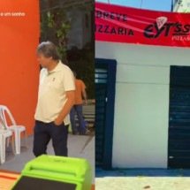 Menina de 10 anos pede clientes para pizzaria do pai e comove web: "Triste" - montagem/reprodução tiktok