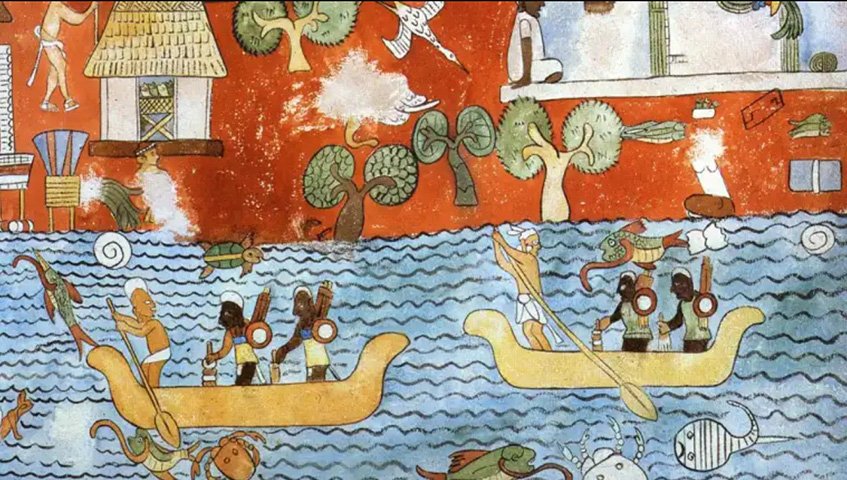 O povo Maia comeÃ§ou a viver o seu momento de declÃ­nio durante o sÃ©culo IX depois de Cristo. Alguns estudos indicam como uma das possibilidades para o seu fim uma combinaÃ§Ã£o de motivos como guerra civil, seca e outros fatores ambientais. 