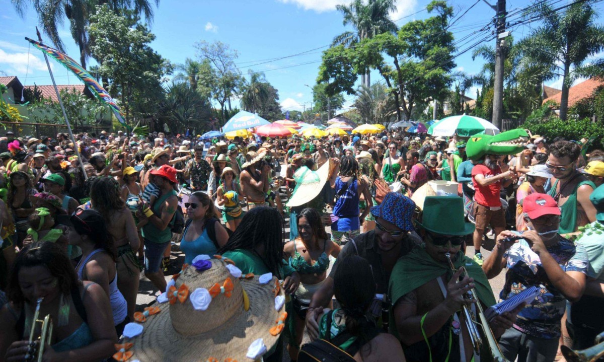 O Bloco do Manjericão desfila sempre nas quartas de cinzas -  (crédito: Alexandre Guzanshe /EM/D.A Press)