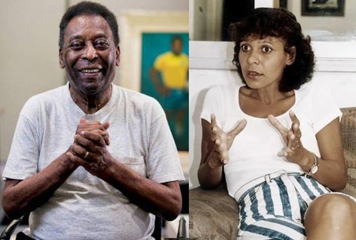 Agora duas personalidades que já morreram: Rei do Futebol, Pelé teve sete filhos, sendo cinco frutos de casamentos e dois de casos extraconjugais: Sandra Regina (1964-2006, foto) e Flávia Kurtz (1970). As duas precisaram acionar a Justiça para serem reconhecidas por ele. Pelé morreu em 2022 aos 82 anos. 