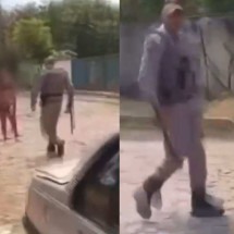 PM é filmado agredindo grávida de oito meses com cassetete