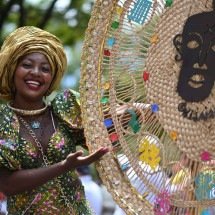 Afronta BH reúne 400 pessoas na Praça da Liberdade contra o racismo - Leandro Couri/EM/D.A.Press