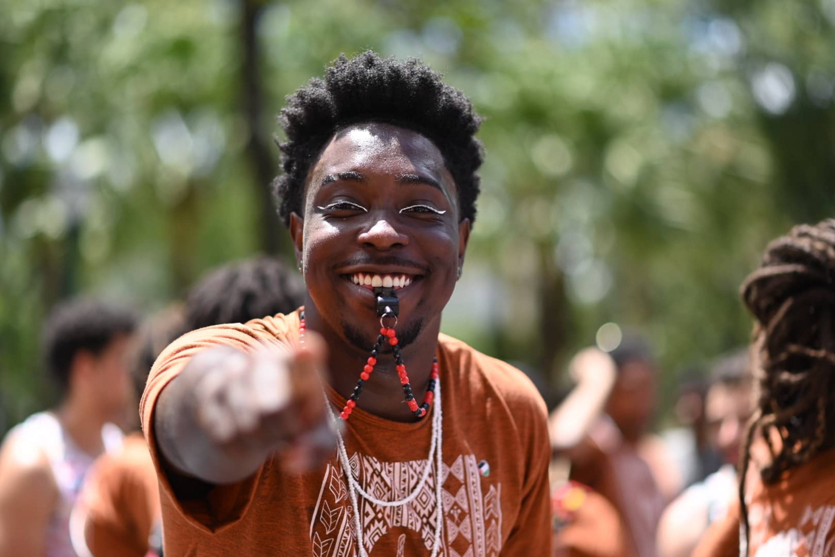 O cortejo do Afronta BH é formado por blocos de matriz afro-Leandro Couri/EM/D.A.Press