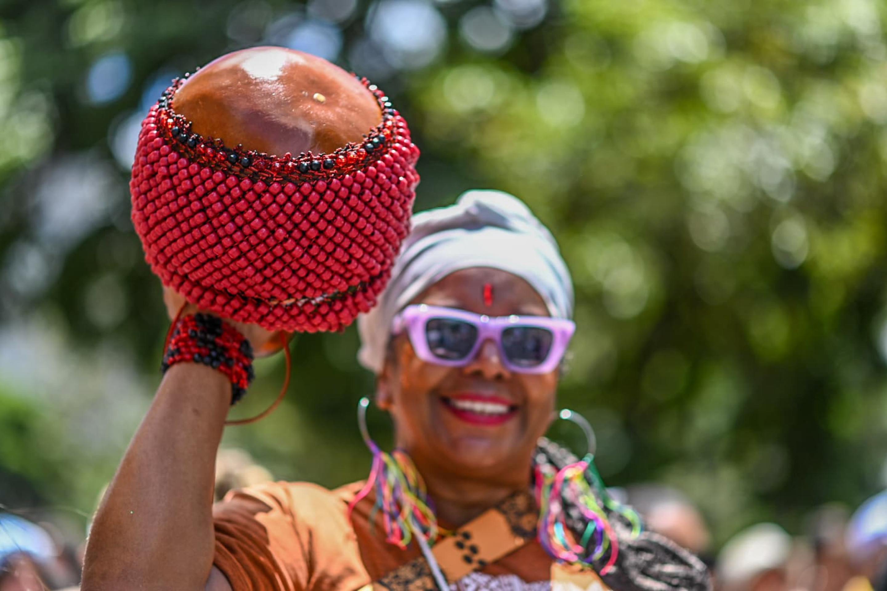 O cortejo do Afronta BH é formado por blocos de matriz afro-Leandro Couri/EM/D.A.Press