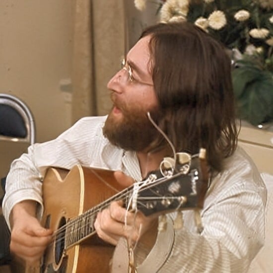 Lennon se caracterizou por sua natureza rebelde e sagaz em sua música, escrita, desenho, em filmes e entrevistas. Ao longo da vida, teve uma experimentação de drogas, que também ajudou em sua saída dos Beatles. 