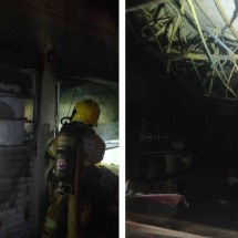 Briga de casal termina com casa incendiada no interior de Minas - Divulgação / Bombeiros