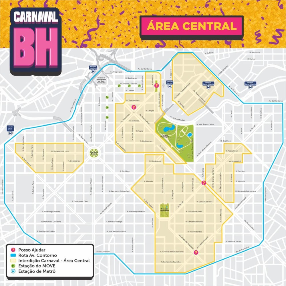 Mapa de intervenções