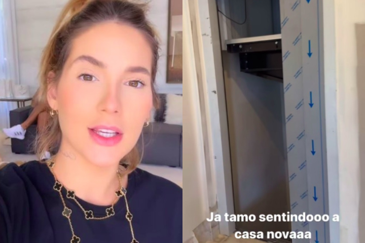 Entre os destaques estão um lavabo com banheira de luxo e vista privilegiada, um spa com teto que simula um 