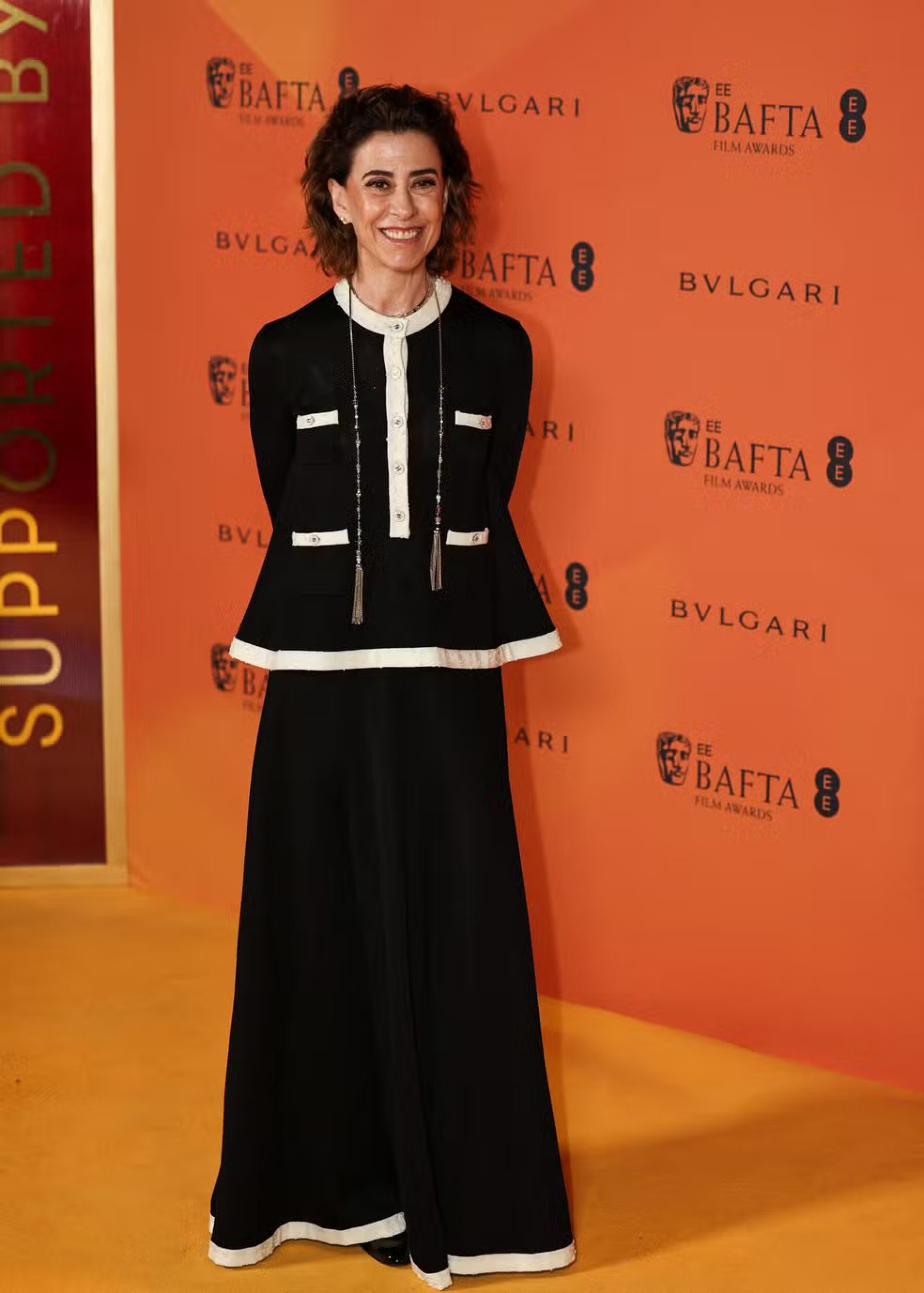 Fernanda Torres na festa pré-BAFTA-Reprodução