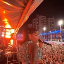 Ludmilla abre carnaval de Salvador e anima os foliões - Reprodução de vídeo Instagram 