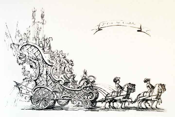 Dessa forma, a mecânica dos carros alegóricos também é projetada e trabalhada através de desenhos, muitas vezes em 3d. Um misto de estética e funcionalidade, que faz com que esses mecanismos sejam certeiros para a fluidez dessas alegorias.