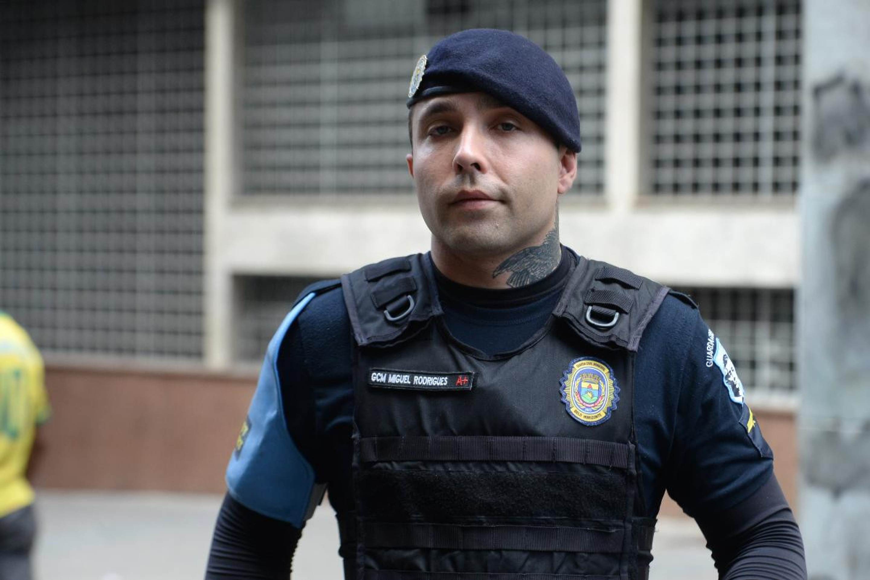 GCM Miguel Rodrigues, fala alemão, e vai atuar no atendimento a turistas em Carnaval de BH- Tulio Santos/EM/D.A Press