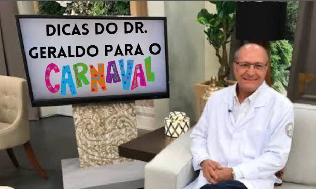 O vice-presidente e médico, Geraldo Alckmin, dá dicas para foliões aproveitarem o carnaval com responsabilidade e cuidado -  (crédito: Reprodução/Redes Sociais)