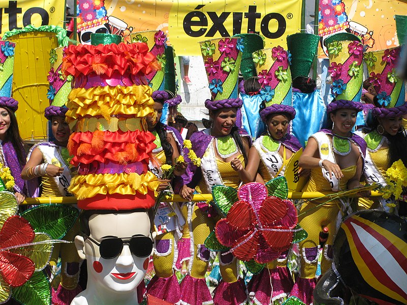 Barranquilla, na Colômbia - As festividades na capital do departamento do Atlântico ocorrem por quatro dias - de sábado a terça - antecedendo o início da Quaresma - com desfiles tradicionais do folclore local. 