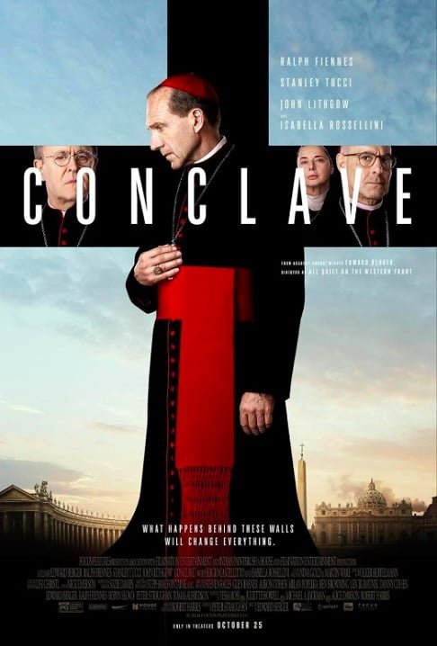 Com oito indicações ao Oscar 2025, o filme “Conclave”, que retrata o processo de escolha de um Papa, é uma das produções mais aclamadas da atualidade. 
