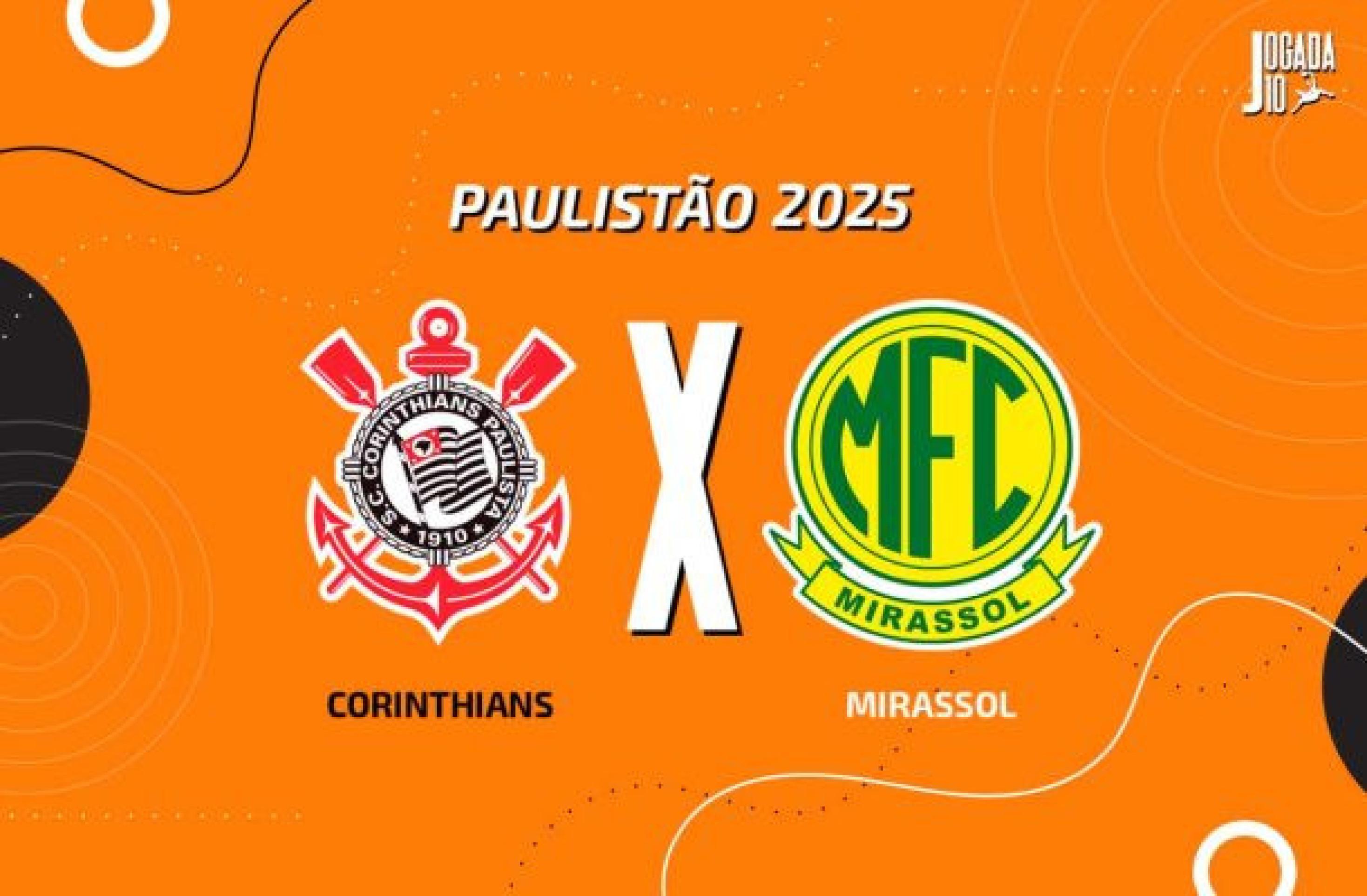 Corinthians x Mirassol: onde assistir, escalações e arbitragem