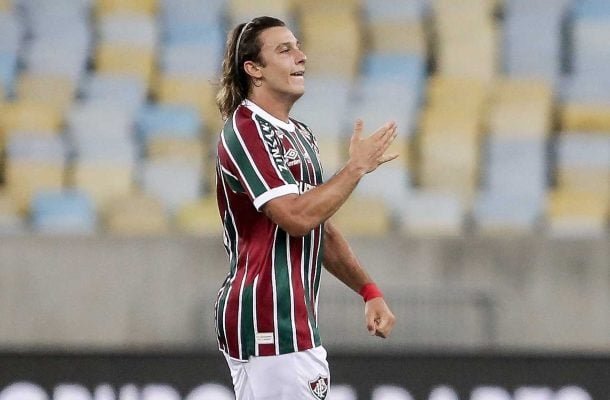 CANOBBIO - Canobbio - Oportunista, aproveitou o erro da defesa do Fluminense e tocou na saída do goleiro para abrir o placar para o Flu. Ele também marcou o segundo minutos depois. Saiu no segundo tempo para entrada do Keno. Nota: 8,0 - Foto: LUCAS MERÇON / FLUMINENSE F.C.