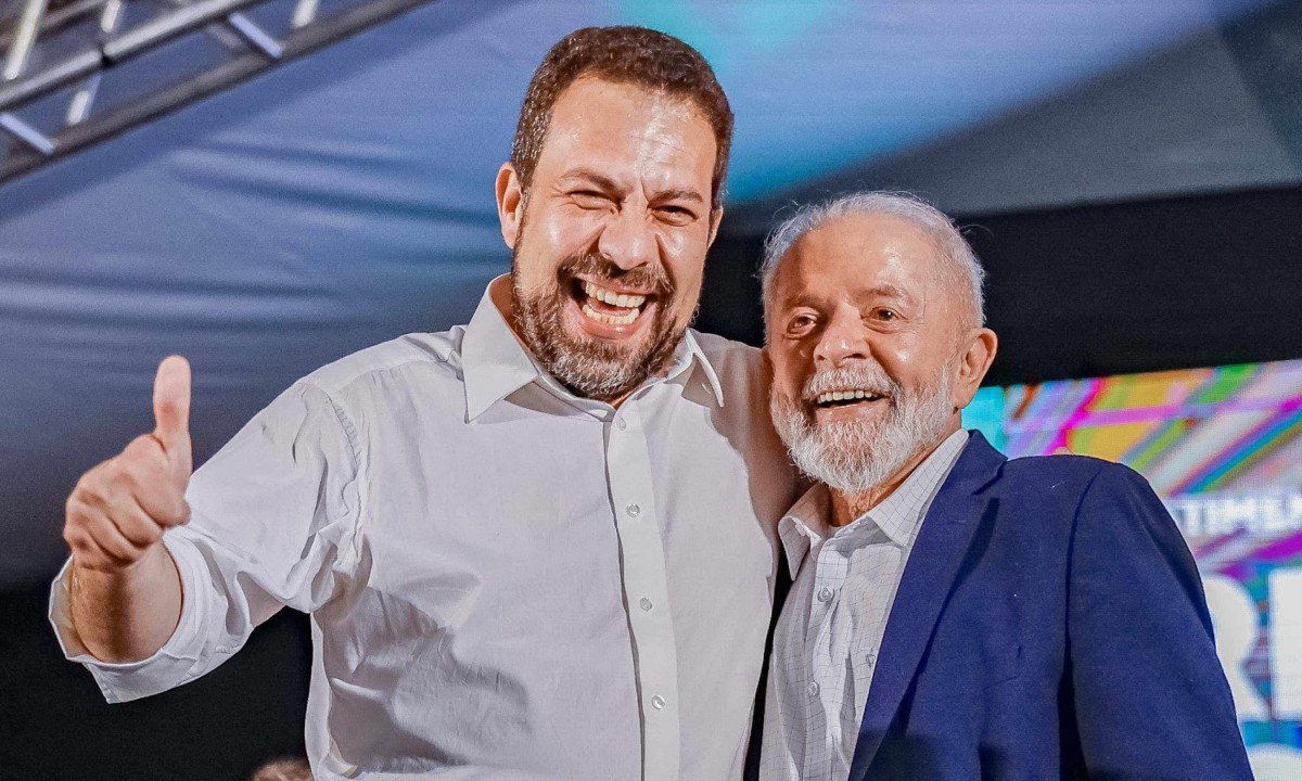 Deputado federal Guilherme Boulos recebeu apoio do presidente Lula na candidatura à prefeitura de São Paulo nas eleições de 2024 -  (crédito: Ricardo Stuckert / PR)