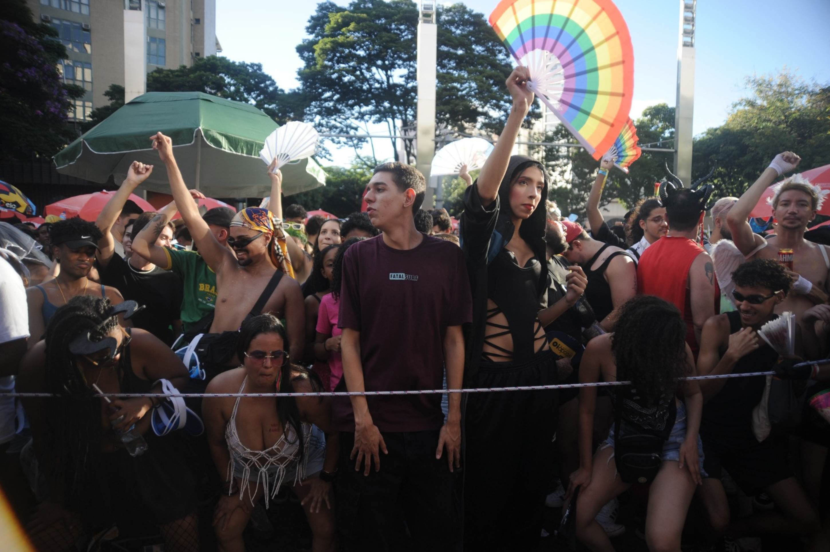 Bloco dos Gêmeos contou com a presença da cantora Melody e trouxe para a região Centro-Sul de BH, hits do funk-Alexandre Guzanshe/EM/D.A Press