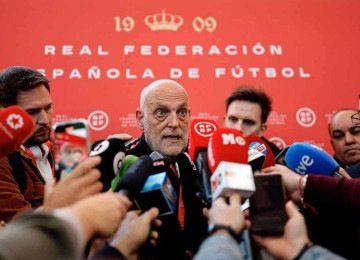 Javier Tebas é presidente da LaLiga, que organiza o Campeonato Espanhol -  (crédito: OSCAR DEL POZO/AFP - 16/12/24)