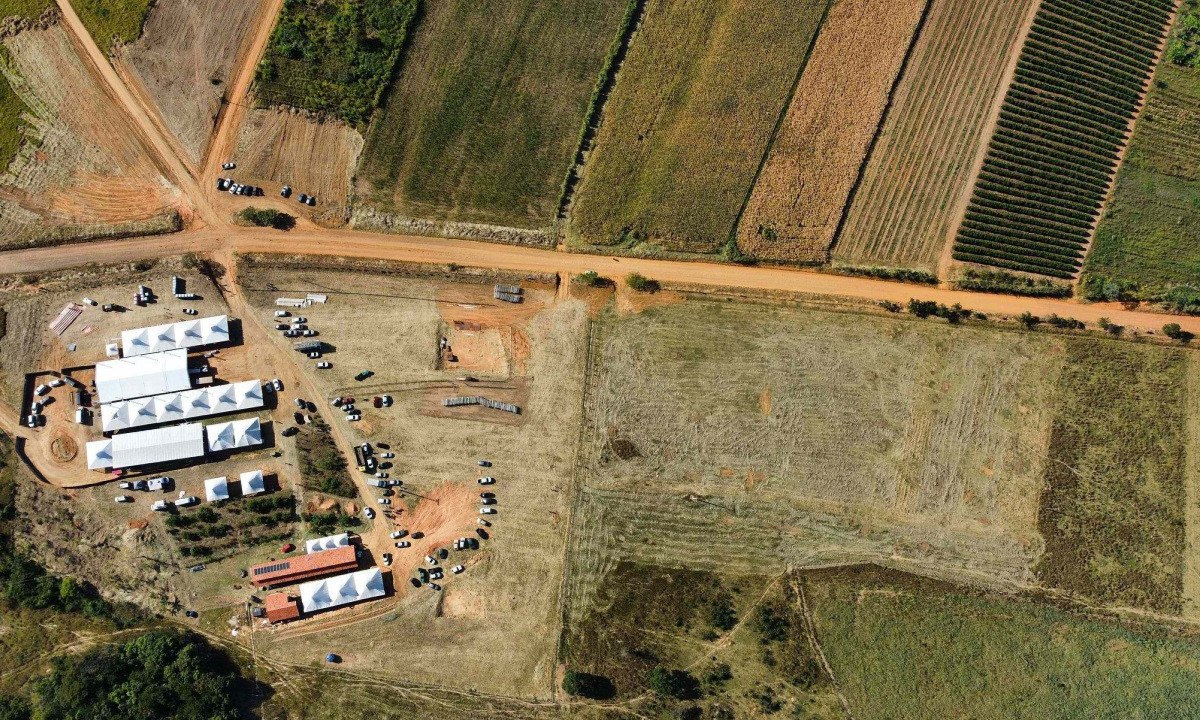 Encontro com autoridades ocorrerá na Escola Popular de Agroecologia Eduardo Galeano, reconstruída após ser demolida em agosto de 2020, durante a pandemia-Leandro Couri/EM/D.A.Press