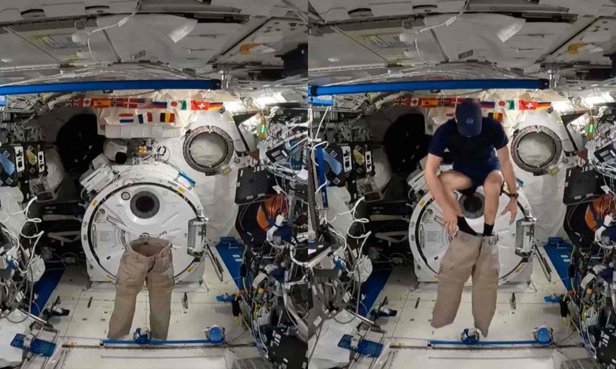 Astronauta da Nasa faz sucesso nas redes sociais com v&iacute;deos sobre sua rotina no espa&ccedil;o -  (crédito: Reprodu&ccedil;&atilde;o/Redes Sociais)