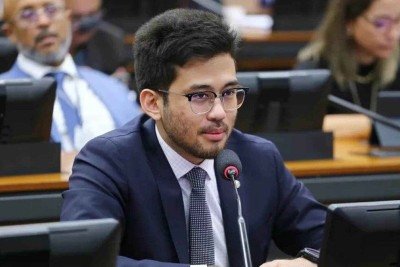 O deputado federal Kim Kataguiri (Miss&atilde;o-SP) &eacute; um dos que desistiram da corrida ao Pal&aacute;cio dos Bandeirantes -  (crédito: Vin&iacute;cius Loures/C&acirc;mara dos Deputados)