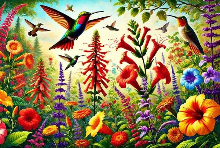 Preferidas dos beija-flores: o que essas flores têm que os pássaros adoram