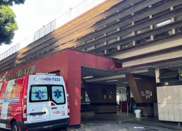 Trabalhador foi encaminhado para o Hospital João XXIII com ferimento de disparo de arma de fogo no peito -  (crédito: Edesio Ferreira/EM/D.A Press)