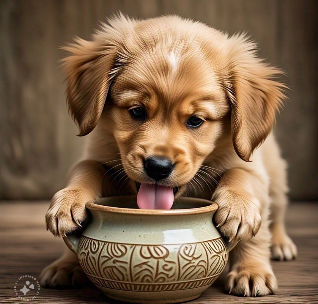 Hidratação constante - Garanta que os animais tenham acesso a água fresca e limpa o tempo todo. Use recipientes amplos e, se possível, adicione pedras de gelo nos dias mais quentes para manter a água fresca.-imagem gerada por i.a.