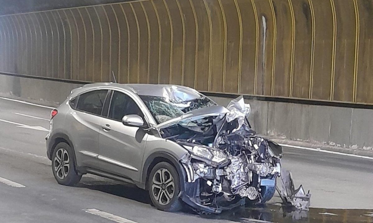 Condutor da moto, de 24 anos, morreu no local -  (crédito: Reprodu&ccedil;&atilde;o / Redes Sociais)