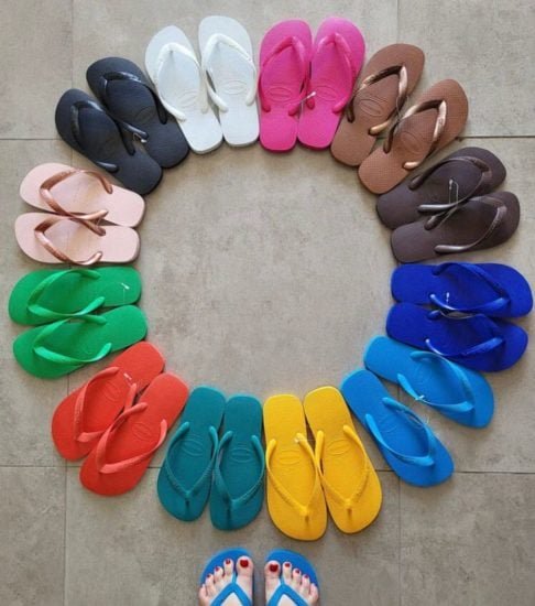 Um marco importante na história das Havaianas foi a criação do modelo 