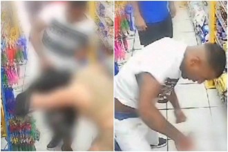 Homem é preso após agredir namorada com socos dentro de supermercado