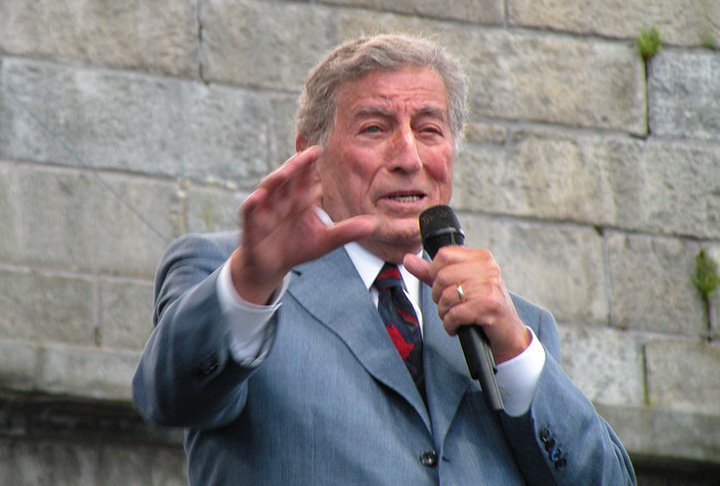 O cantor americano Tony Bennett, que morreu em 21/7 aos 96 anos, se chamava  Anthony Dominick Benedetto. -Flickr Irene Trudel