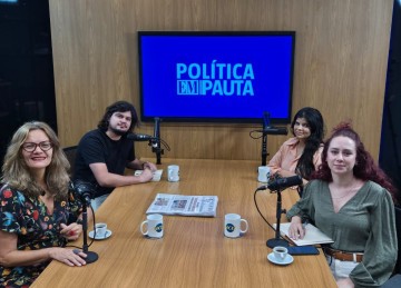 Os repórteres Alessandra Mello, Bernardo Estillac, Larissa Figueiredo e Sílvia Pires participaram do Política EM Pauta desta sexta-feira (14/3) -  (crédito: Jair Amaral/EM/D.A. Press)