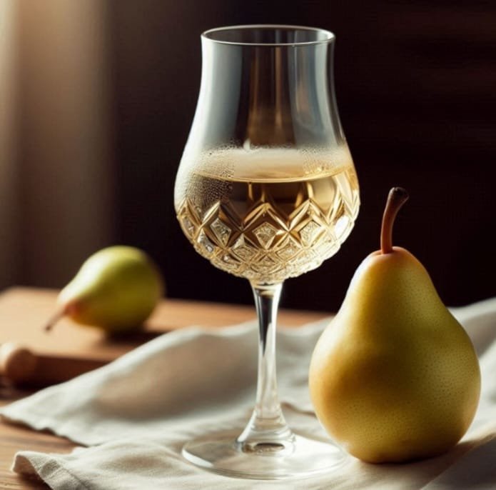 O vinho de pera, conhecido como perada, é uma variação da cidra, feita com peras fermentadas.